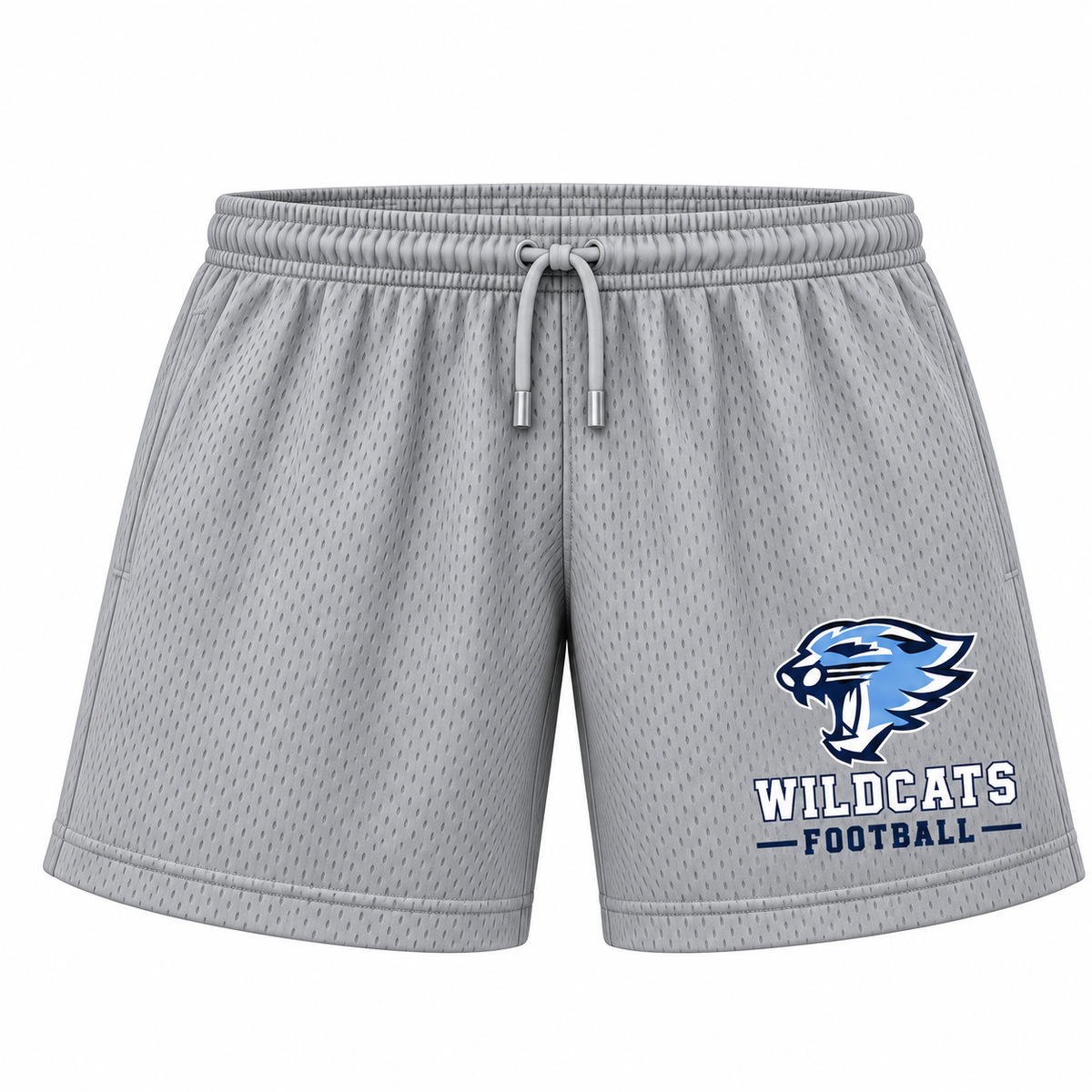 Kids Mesh Shorts - Silver (Youth Sizes)